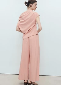 Dart palazzo pants