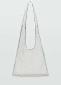 Sequinned shoulder bag