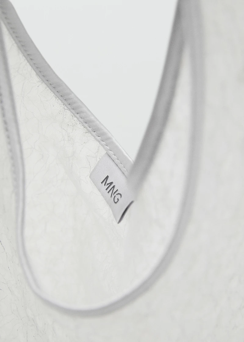 Sequinned shoulder bag