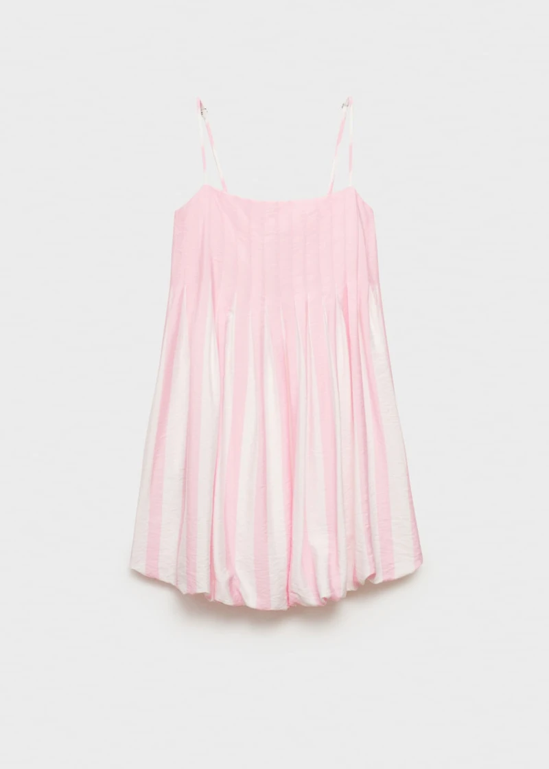 Striped balloon dress