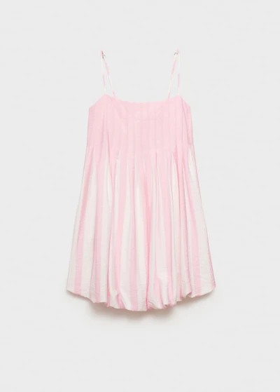 Striped balloon dress