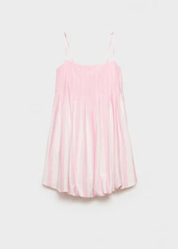 Striped balloon dress