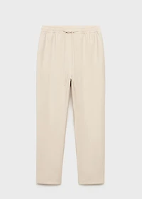Drawstring flowy pants