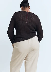 Drawstring flowy pants