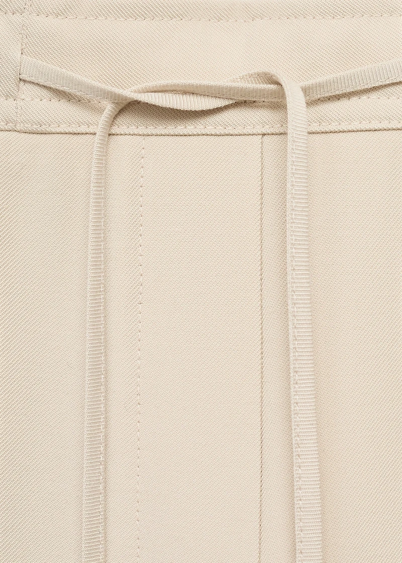 Drawstring flowy pants