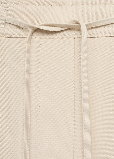 Drawstring flowy pants