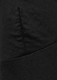 Long dress with bow neckline