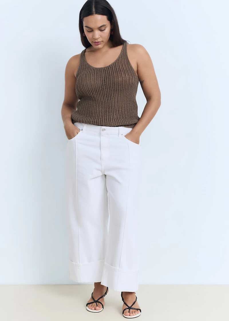 Crochet top with straps