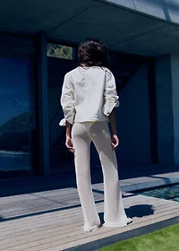 Crochet flared pants