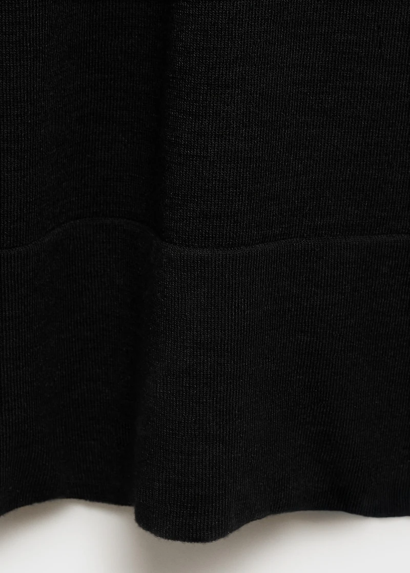 Fine-knit straight-fit pants