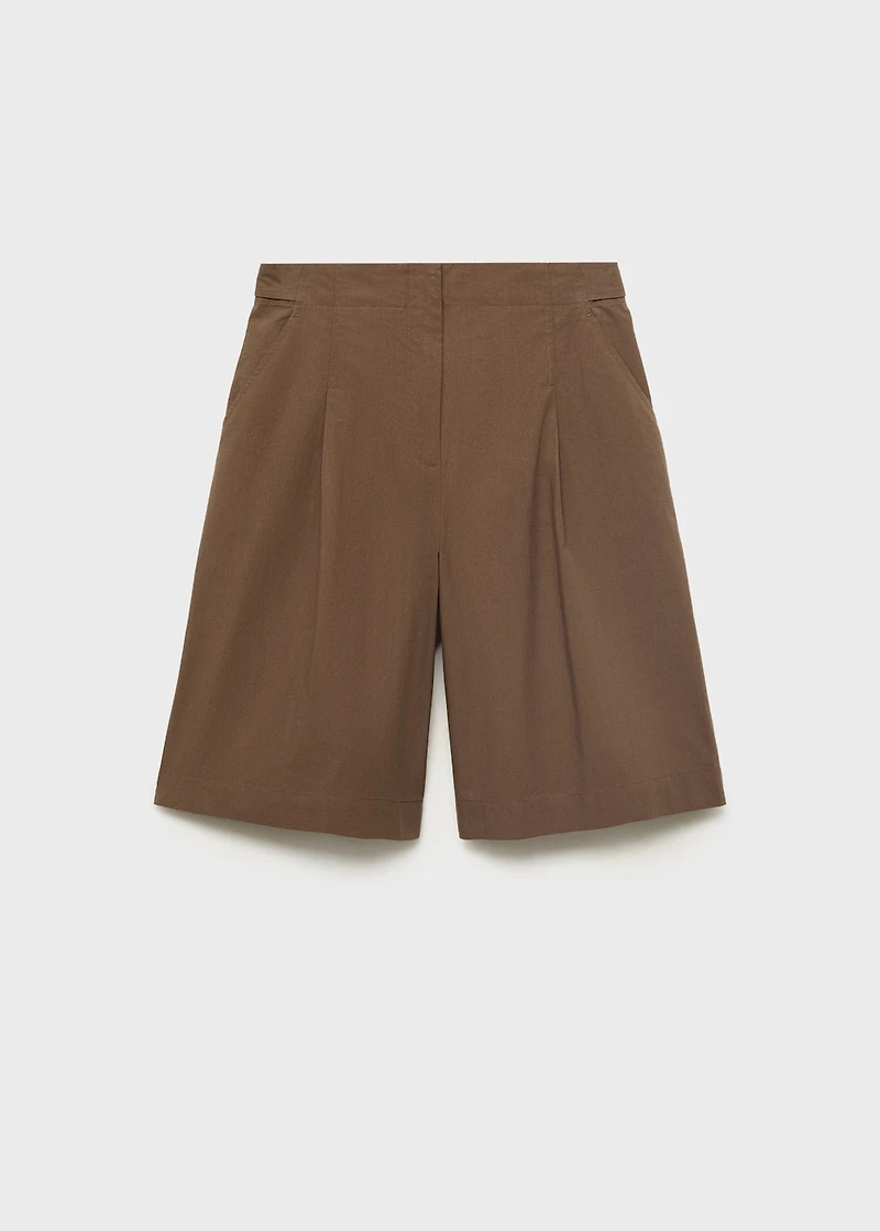 Cotton suit bermuda shorts