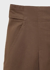 Cotton suit bermuda shorts
