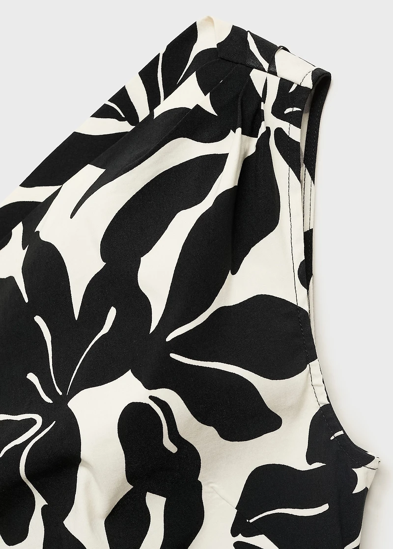 Asymmetrical pleated dress