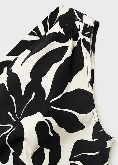 Asymmetrical pleated dress