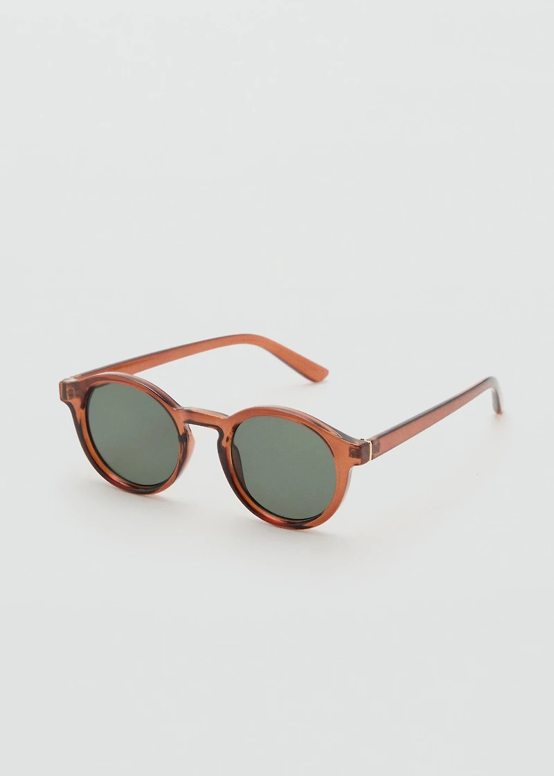 Semi-transparent frame sunglasses