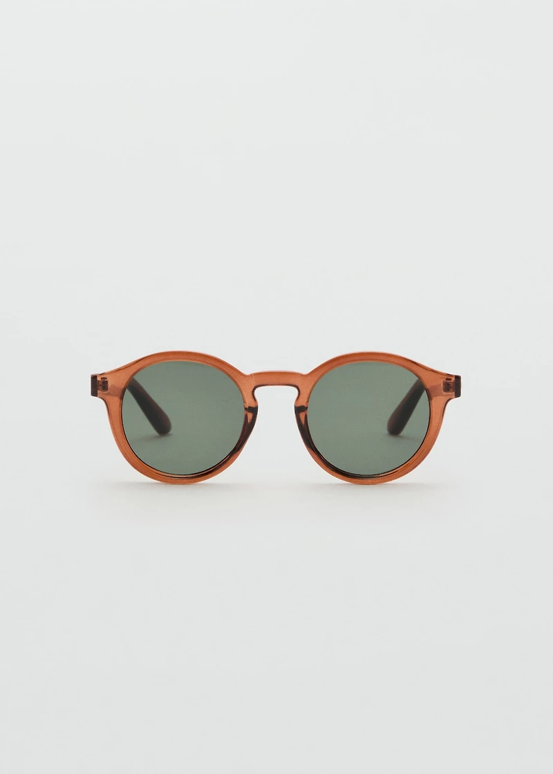 Semi-transparent frame sunglasses