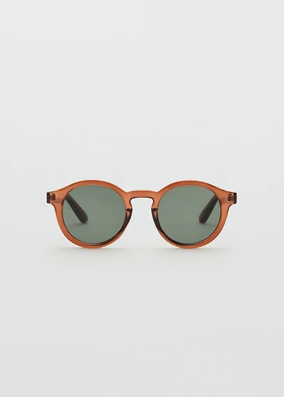 Semi-transparent frame sunglasses