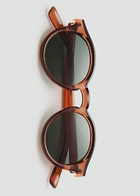 Semi-transparent frame sunglasses