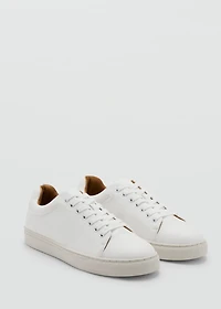 Lace-up panel sneakers
