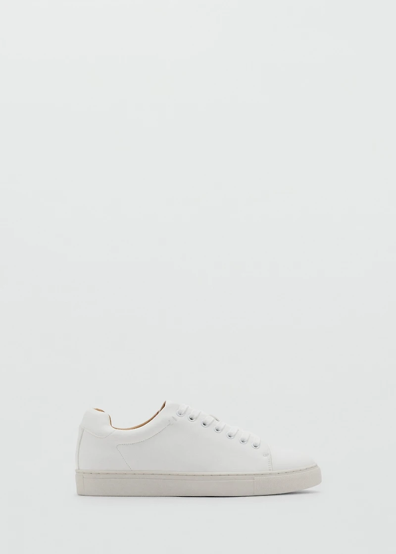 Lace-up panel sneakers