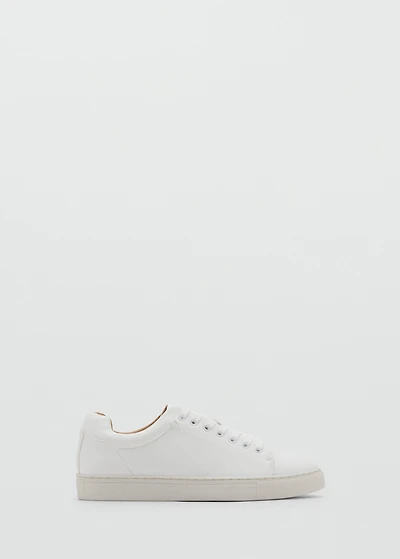 Lace-up panel sneakers