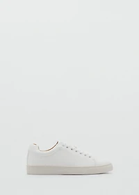 Lace-up panel sneakers