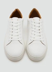 Lace-up panel sneakers