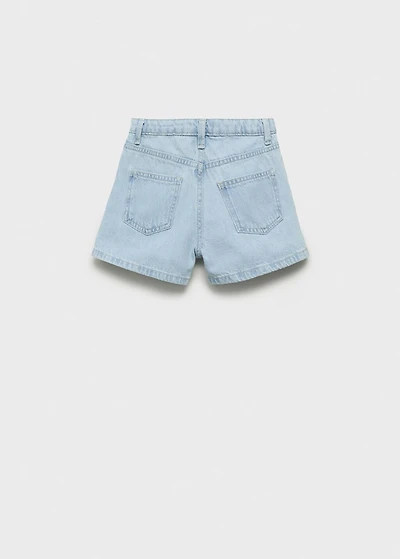 Embroidered cotton shorts