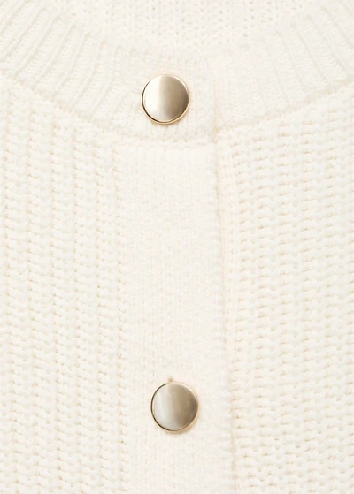 Short-sleeved knitted cardigan