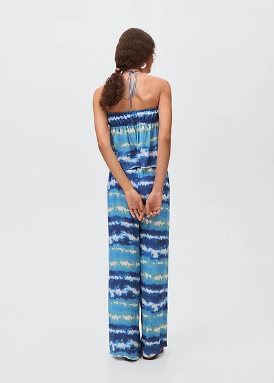 Top with tie-dye print