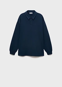 Polo-neck sweatshirt