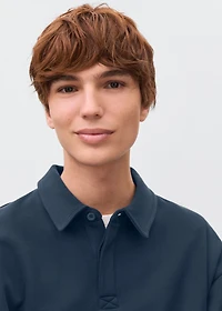 Polo-neck sweatshirt