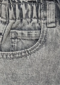 Denim paperbag skirt