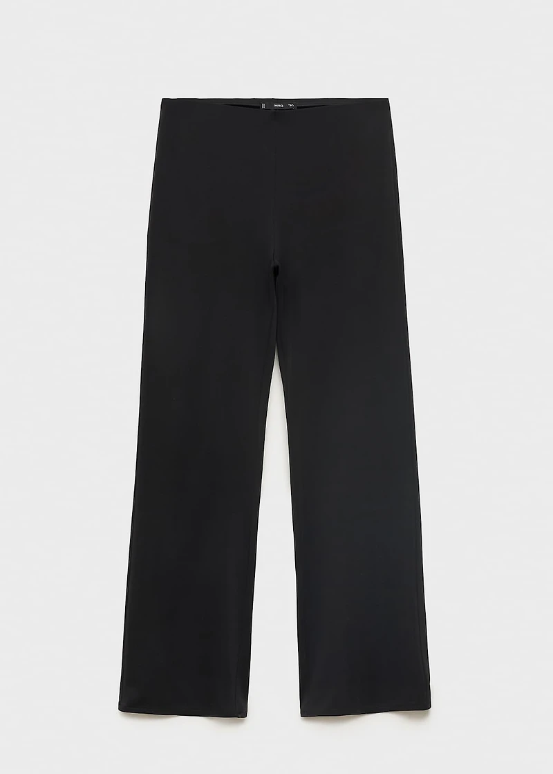 Straight mid-rise pants