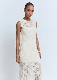 Floral crochet dress