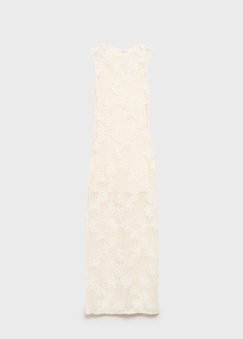 Floral crochet dress