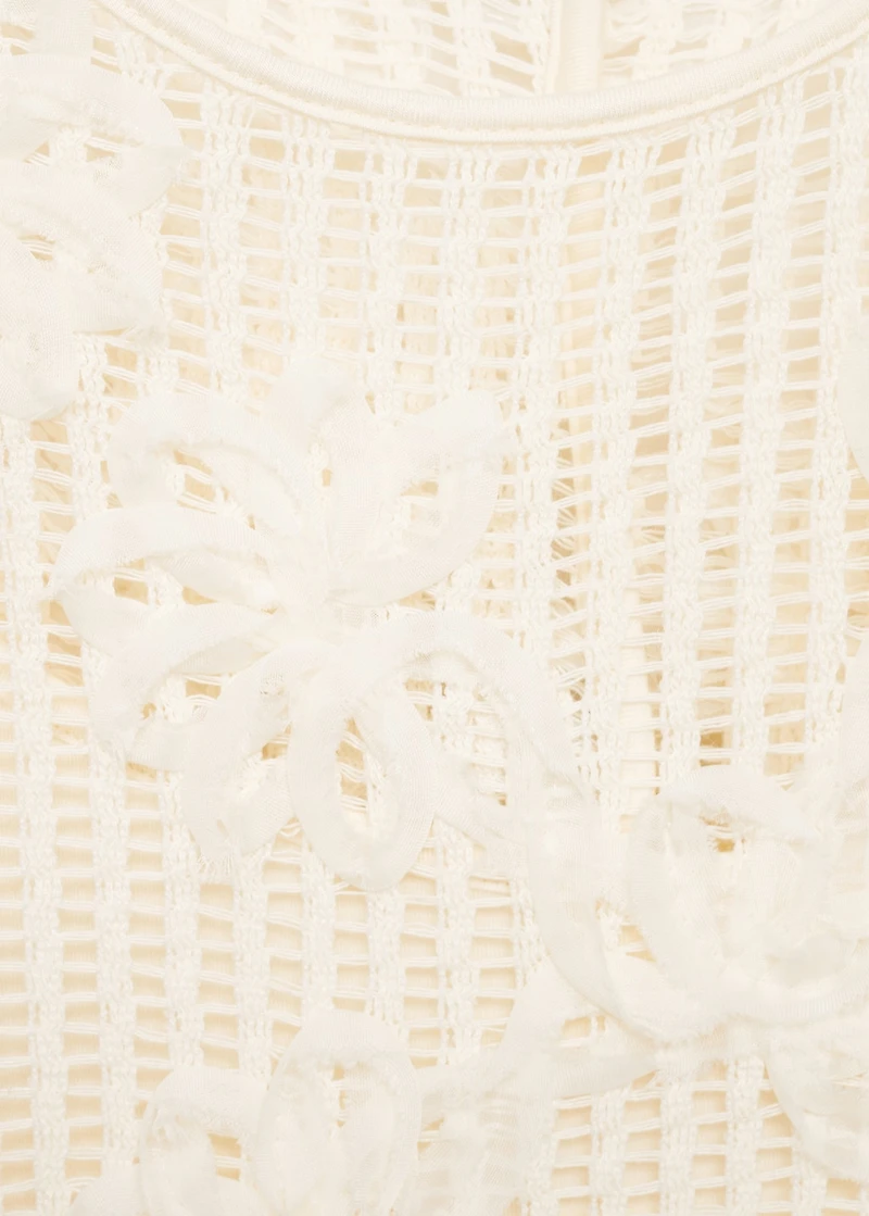 Floral crochet dress