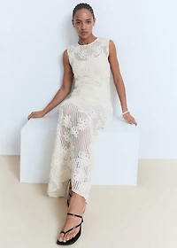 Floral crochet dress