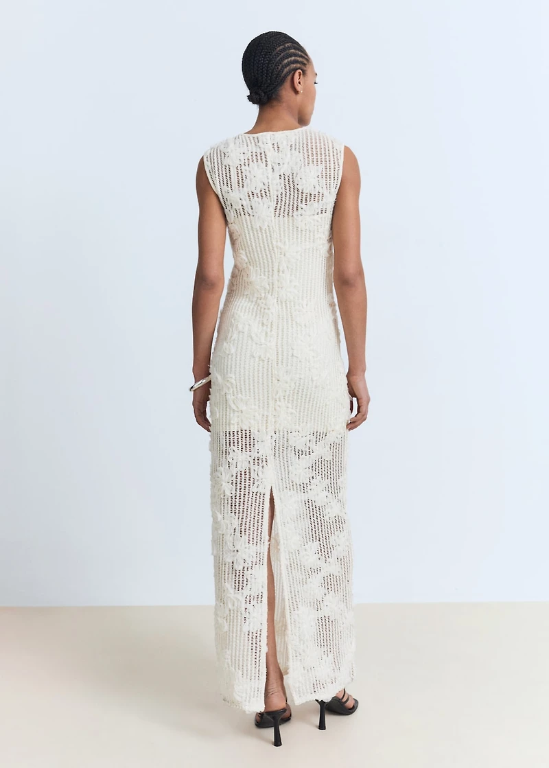 Floral crochet dress