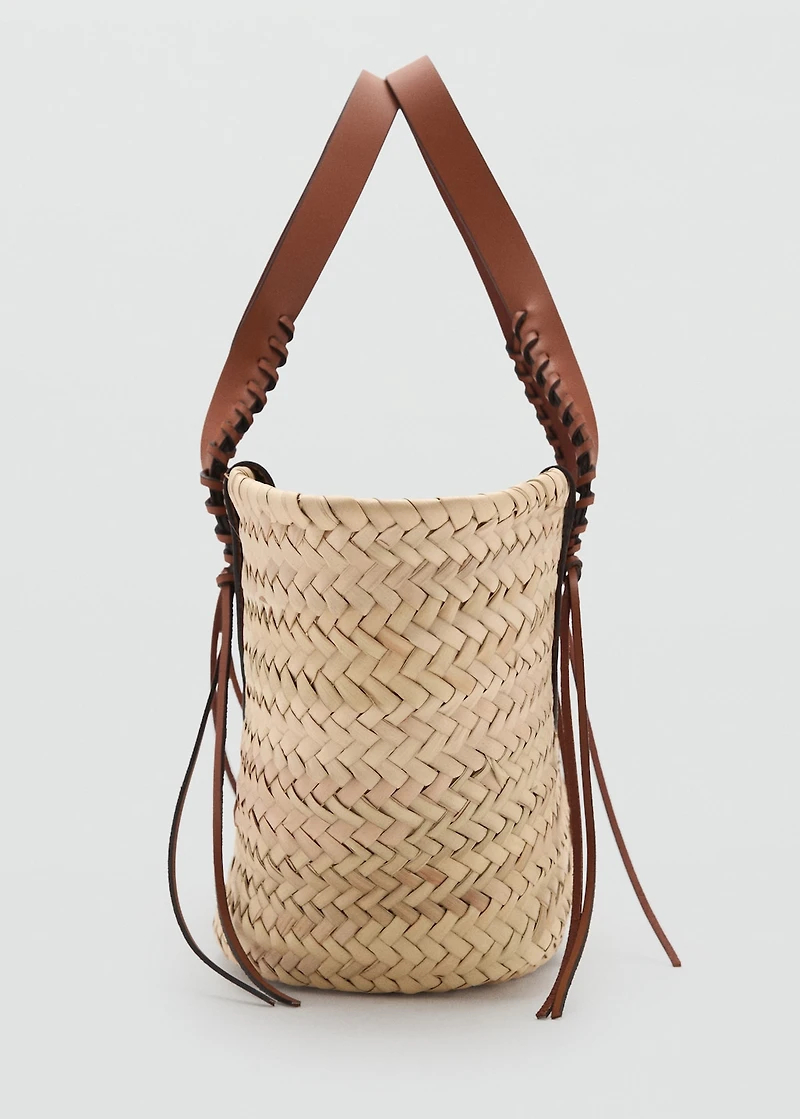 Medium natural fiber tote bag