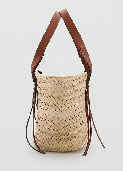 Medium natural fiber tote bag