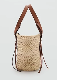 Medium natural fiber tote bag