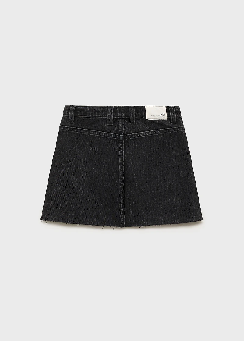 Denim short skirt