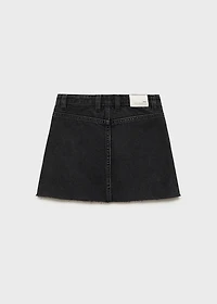 Denim short skirt