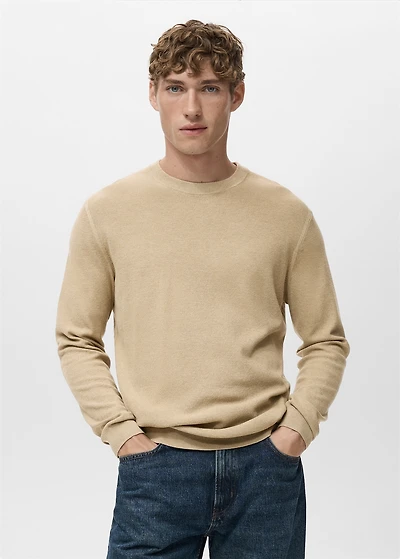 Fine-knit sweater