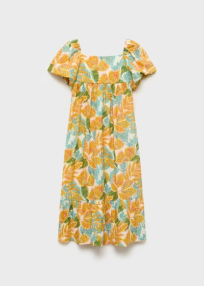 Tropical print dress