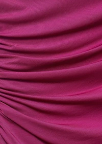 Draped strapless dress