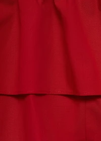 Strapless top with ruffle