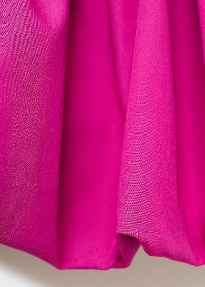 Short gathered balloon dress