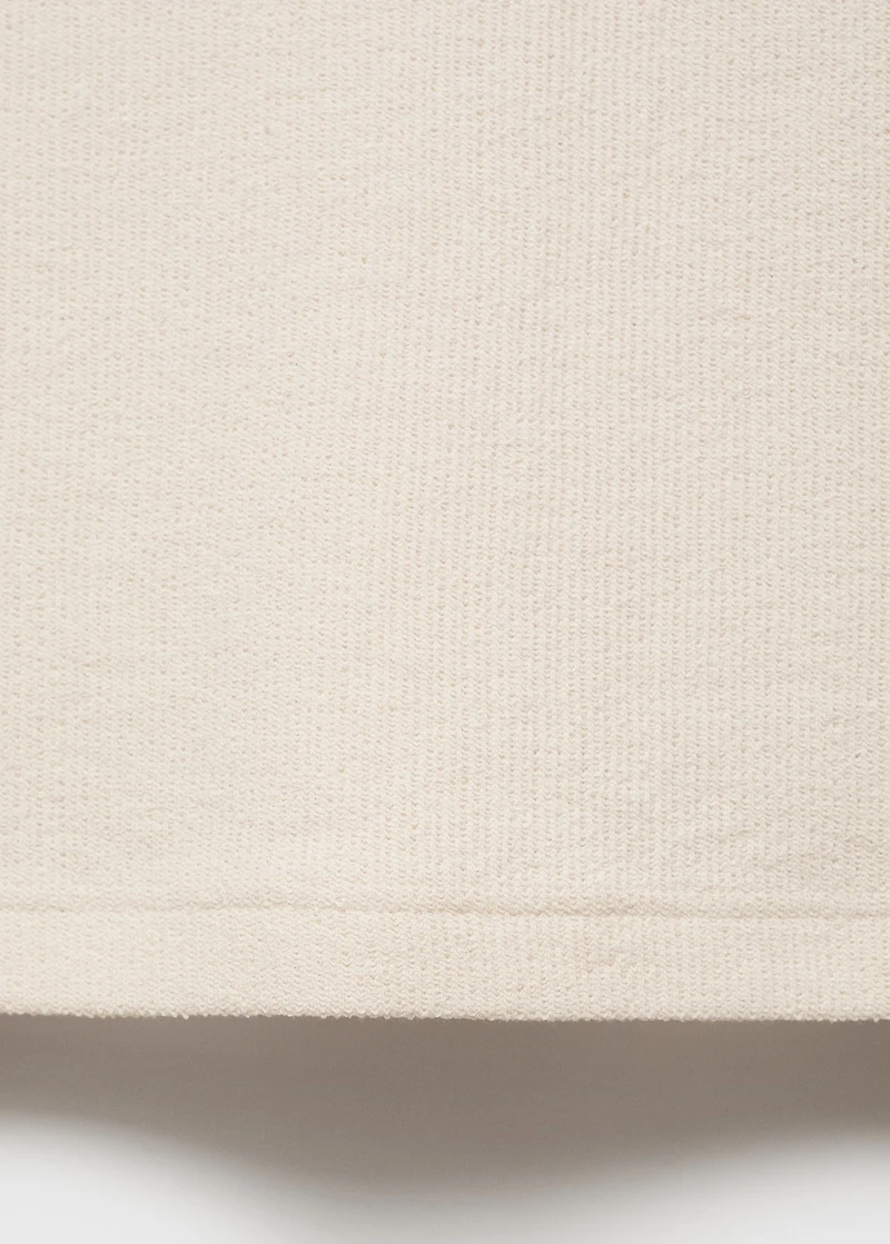 Regular-fit textured polo shirt